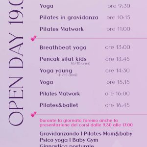 OPEN DAY Sabato 19.09.26